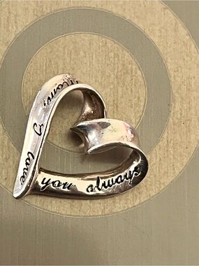 Engraved Sterling Silver Love Message Pendant - ‘Mom, I love you always ‘